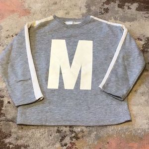 Zara grey sweatshirt size 8